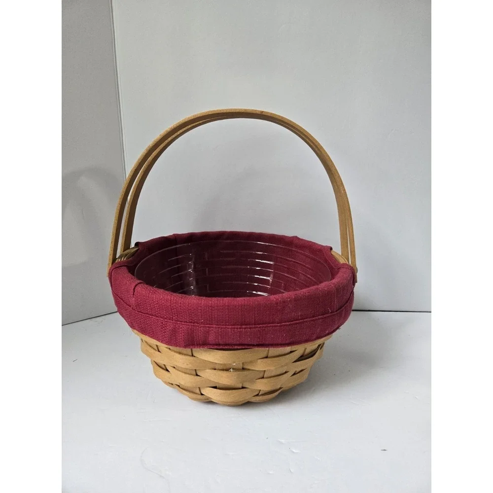 Longaberger Basket‎ 2009 Round Potluck red